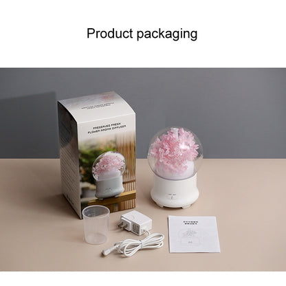 ML-824 100ML Gypsophila Flowers Aromatherapy Diffuser Air Humidifier with Colorful LED Light for Office / Home(Blue) - Air Purifiers & Accessories by buy2fix | Online Shopping UK | buy2fix