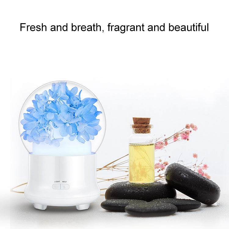 ML-824 100ML Gypsophila Flowers Aromatherapy Diffuser Air Humidifier with Colorful LED Light for Office / Home(Blue) - Air Purifiers & Accessories by buy2fix | Online Shopping UK | buy2fix