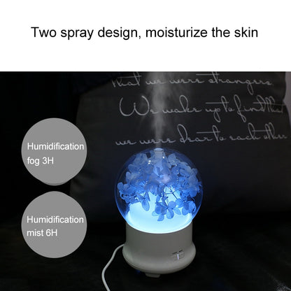 ML-824 100ML Gypsophila Flowers Aromatherapy Diffuser Air Humidifier with Colorful LED Light for Office / Home(Blue) - Air Purifiers & Accessories by buy2fix | Online Shopping UK | buy2fix