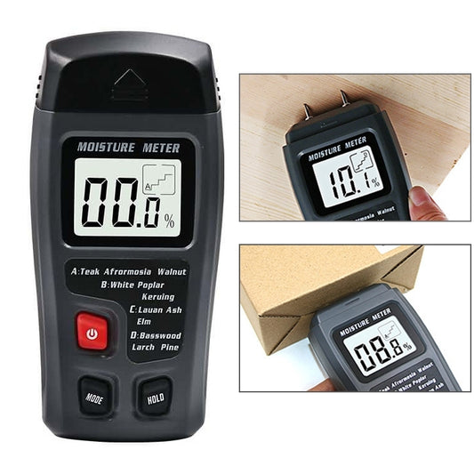 Rechargeable Wood Moisture Tester Moisture Measurement for Wood Flooring and Carton without Battery - PH & Moisture Meter by buy2fix | Online Shopping UK | buy2fix