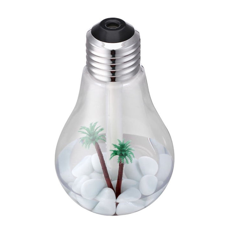 400ML Colorful Light Portable Bulb Shape Aromatherapy Air Purifier Humidifier for Home / Office / Car(Silver) - Air Purifiers & Accessories by buy2fix | Online Shopping UK | buy2fix