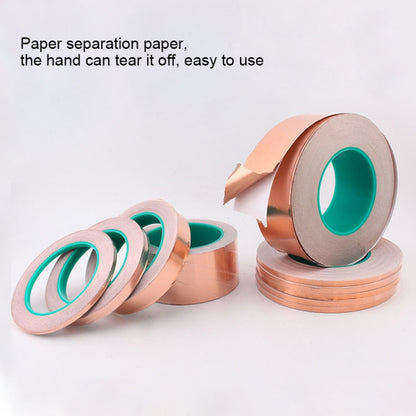 Pure Copper Double-sided Conductive Copper Foil Tape Signal Masking Tape, Size: 20m x 10mm - Tapes by buy2fix | Online Shopping UK | buy2fix