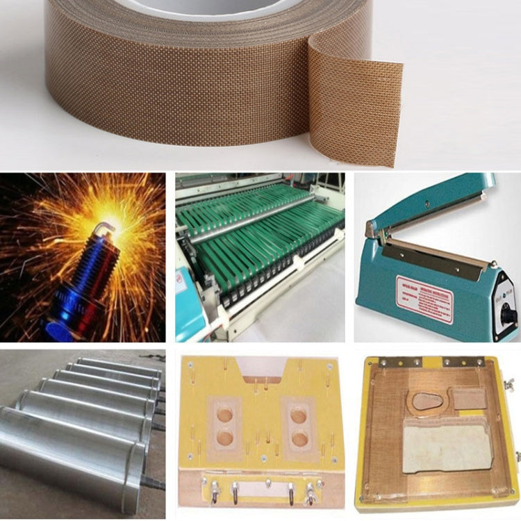 Teflon High Temperature Resistant Cloth Tape Sealing Machine Heat Insulation Tape, Size: 10m x 13mm - Tapes by buy2fix | Online Shopping UK | buy2fix