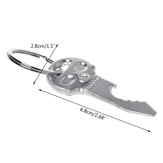 5 PCS Multi-function Skull Bottle Opener Key Chain Car Key Pendant, Size: 6.8x2.8cm by buy2fix