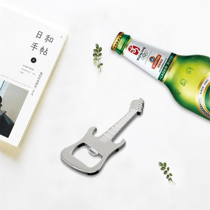 5 PCS Multi-function Guitar Bottle Opener Key Chain Car Key Pendant, Size: 8.5x3.5cm by buy2fix