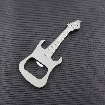 5 PCS Multi-function Guitar Bottle Opener Key Chain Car Key Pendant, Size: 8.5x3.5cm by buy2fix