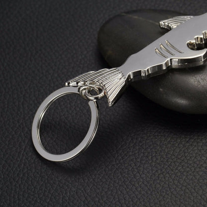 5 PCS Multi-function Shark Bottle Opener Key Chain Car Key Pendant, Size: 13.5x3cm by buy2fix