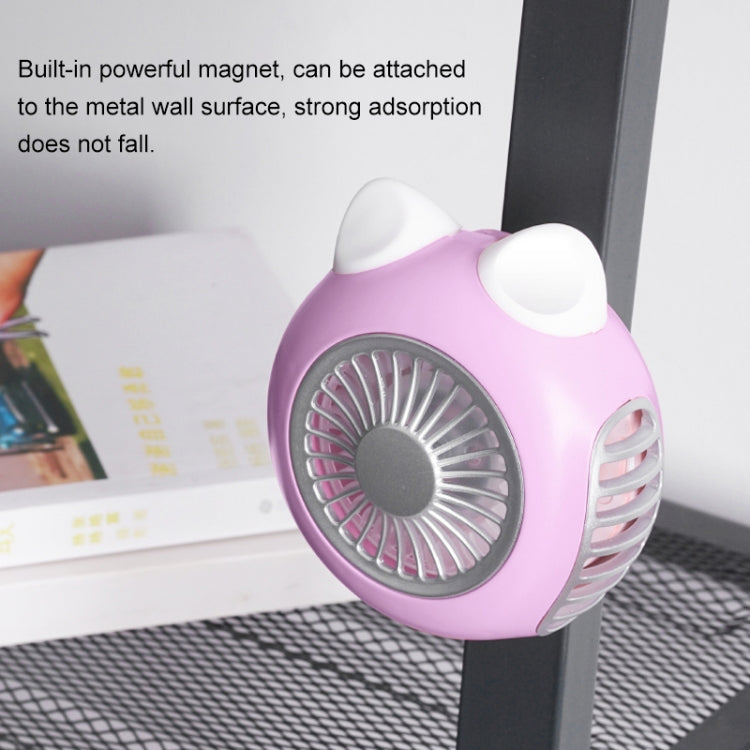 LORDNINO SBF003 3W USB Charging Portable Electric Fan with Magnetic Wristband, 3 Speed Control (Pink) by buy2fix