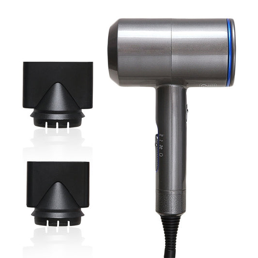 High-power 2000W Anionic Cold Hot Air Constant Temperature Hair Dryer, UK Plug(Grey+Blue) - Hair Dryers & Accessories by buy2fix | Online Shopping UK | buy2fix