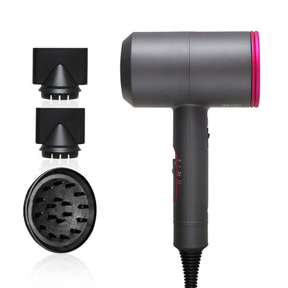 High-power Anionic Cold Hot Air Constant Temperature Hair Dryer, EU Plug(Red + Grey) - Hair Dryers & Accessories by buy2fix | Online Shopping UK | buy2fix