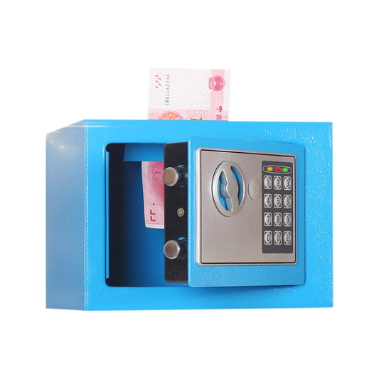 17E Home Mini Electronic Security Lock Box Wall Cabinet Safety Box with Coin-operated Function(Blue) - Safety Box by buy2fix | Online Shopping UK | buy2fix