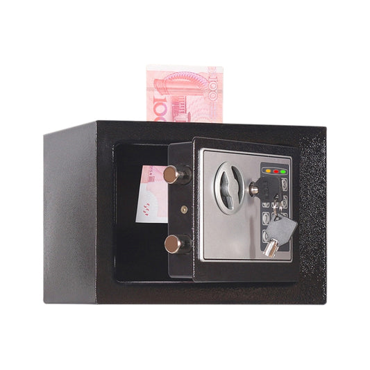 17E Home Mini Electronic Security Lock Box Wall Cabinet Safety Box with Coin-operated Function(Obsidian Black) - Safety Box by buy2fix | Online Shopping UK | buy2fix