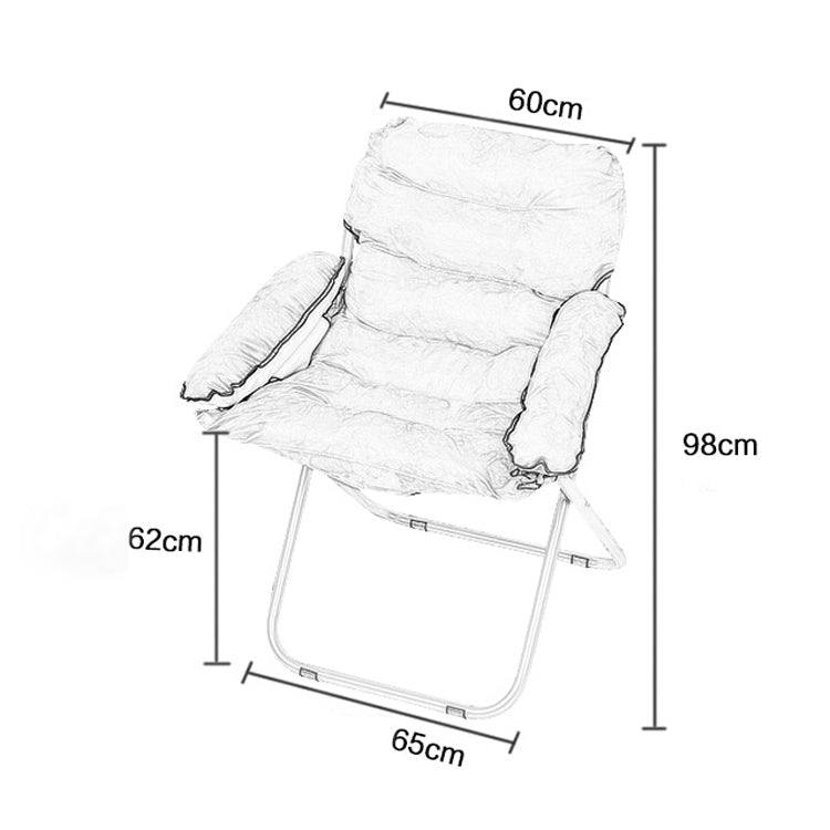 Creative Lazy Folding Sofa Living Room Single Sofa Chair Tatami Lounge Chair with Footrest / Pillow(Grey) - Chairs by buy2fix | Online Shopping UK | buy2fix