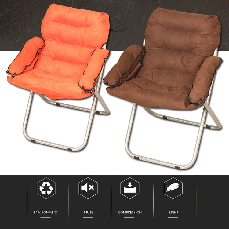 Creative Lazy Folding Sofa Living Room Single Sofa Chair Tatami Lounge Chair with Footrest / Pillow(Grey) - Chairs by buy2fix | Online Shopping UK | buy2fix
