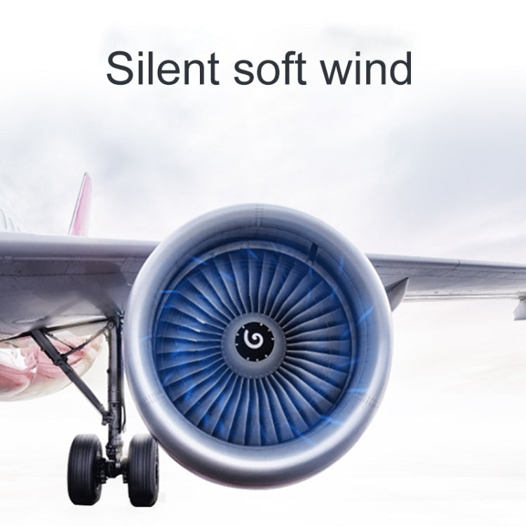 Portable Adjustable Mini USB Charging Air Convection Cycle Desktop Electric Fan Air Cooler, Support 2 Speed Control (Silver) by buy2fix