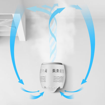 Portable Adjustable Mini USB Charging Air Convection Cycle Desktop Electric Fan Air Cooler, Support 2 Speed Control (White) by buy2fix