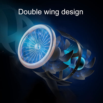 Portable Adjustable Mini USB Charging Air Convection Cycle Desktop Electric Fan Air Cooler, Support 2 Speed Control (White) by buy2fix