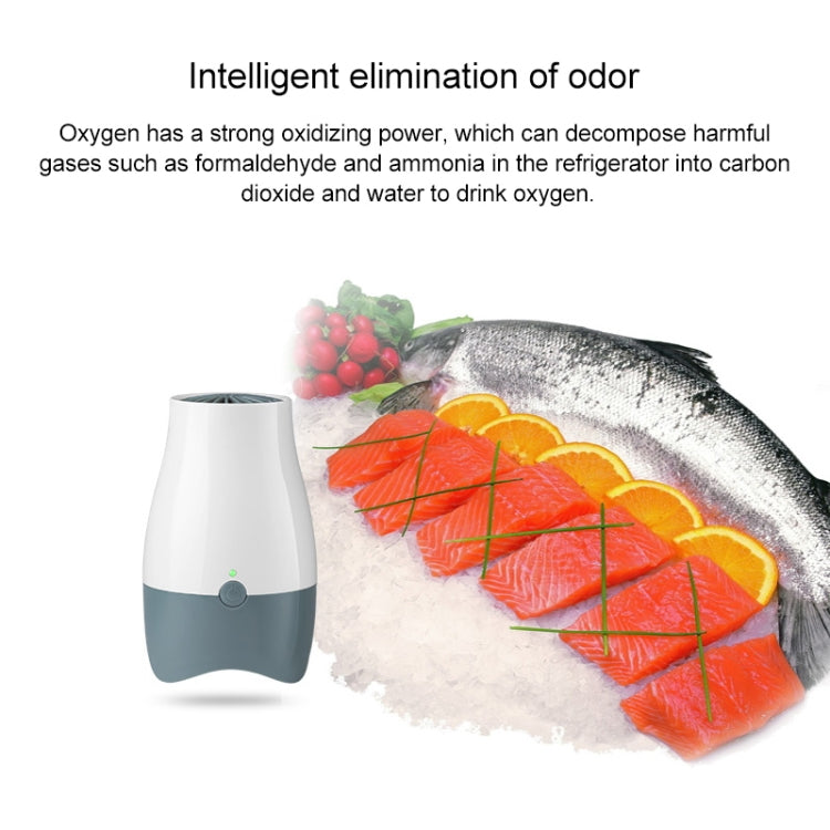 AX168B Mini Fridge Ozone Air Purifier and Fresh Deodorizer (White + Black) - Air Purifiers & Accessories by buy2fix | Online Shopping UK | buy2fix