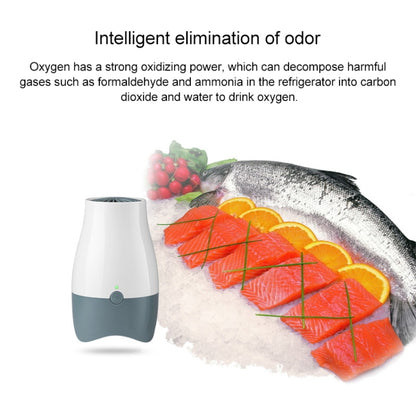 AX168B Mini Fridge Ozone Air Purifier and Fresh Deodorizer (White + Black) - Air Purifiers & Accessories by buy2fix | Online Shopping UK | buy2fix