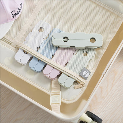 Foldable Clothes Hanger Drying Rack with 4 Hidden Clips for Home / Travel, Random Color Delivery - Shelf & Hooks by buy2fix | Online Shopping UK | buy2fix