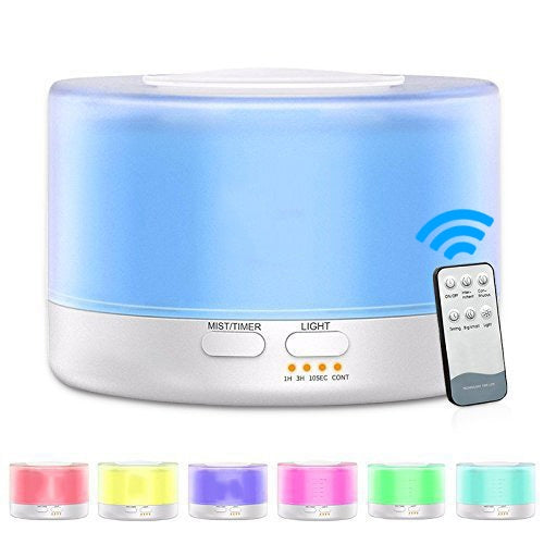 T700 Remote Control Clear White Air Humidifier Automatic Alcohol Sprayer Essential Oil Diffuser Ultrasonic Mist Maker Ultrasonic Aroma Diffuser Atomizer Color LED, Capacity: 700ml, DC 24V, US Plug - Air Purifiers & Accessories by buy2fix | Online Shopping UK | buy2fix