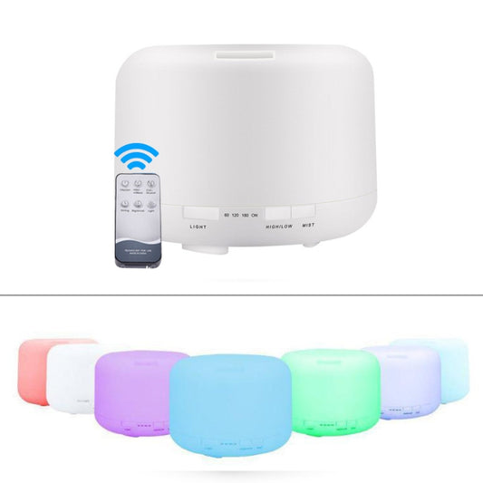 T500 Remote Control Clear White Air Humidifier Automatic Alcohol Sprayer Essential Oil Diffuser Ultrasonic Mist Maker Ultrasonic Aroma Diffuser Atomizer Color LED, Capacity: 500ml, DC 24V, US Plug - Air Purifiers & Accessories by buy2fix | Online Shopping UK | buy2fix