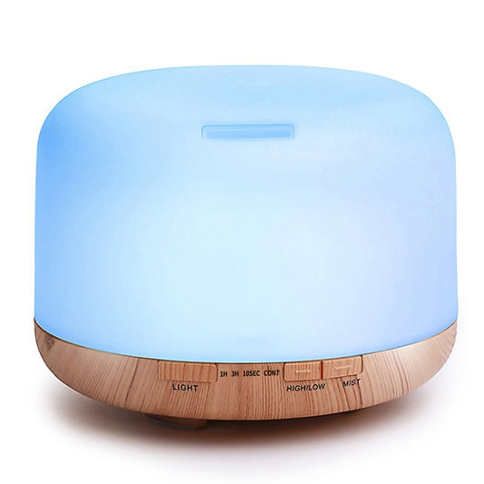 T500 Remote Control Wood Pattern Air Humidifier Automatic Alcohol Sprayer Essential Oil Diffuser Ultrasonic Mist Maker Ultrasonic Aroma Diffuser Atomizer Color LED, Capacity: 500ml, DC 24V, US Plug - Air Purifiers & Accessories by buy2fix | Online Shopping UK | buy2fix