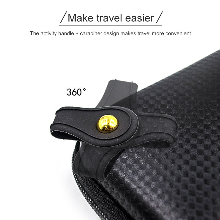 Multi-function Travel Mobile Power Earphone Electronic Product Storage Box Protective Bag (Black) - Storage Bags by buy2fix | Online Shopping UK | buy2fix