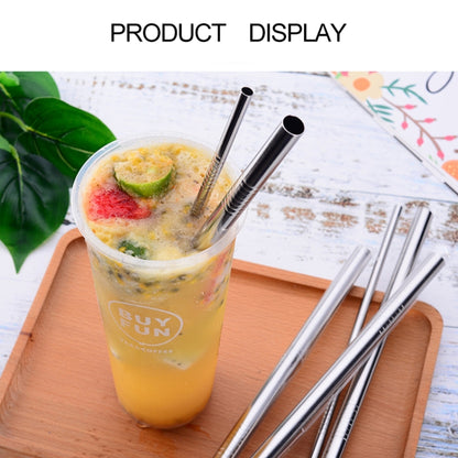 4pcs Reusable Stainless Steel Drinking Straw + Cleaner Brush Set Kit,  215*6mm(Colour) - Drinking Tools by buy2fix | Online Shopping UK | buy2fix