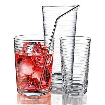 4pcs Reusable Stainless Steel Drinking Straw + Cleaner Brush Set Kit,  215*6mm(Colour) - Drinking Tools by buy2fix | Online Shopping UK | buy2fix