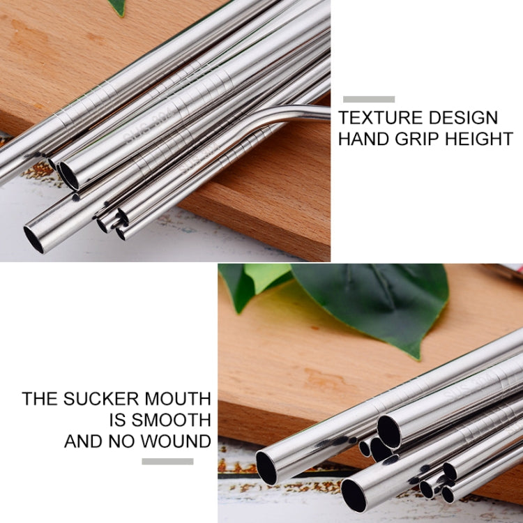 4pcs Reusable Stainless Steel Drinking Straw + Cleaner Brush Set Kit,  215*6mm(Colour) - Drinking Tools by buy2fix | Online Shopping UK | buy2fix