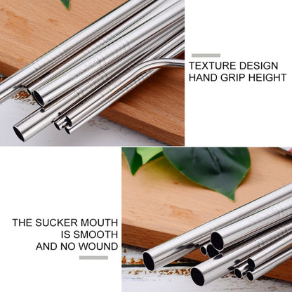 4pcs Reusable Stainless Steel Drinking Straw + Cleaner Brush Set Kit,  215*6mm(Colour) - Drinking Tools by buy2fix | Online Shopping UK | buy2fix