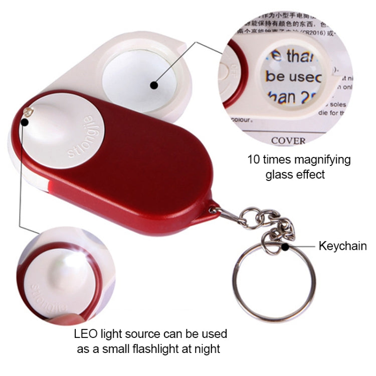 BEST BST-J106 10X Pocket Magnifier with LED Light, Random Color Delivery - Microscope Magnifier Series by BEST | Online Shopping UK | buy2fix