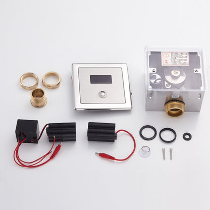 Recessed Wall in Type Flush Valve for Auto-induction Toilet, with Infrared Automatic Function DC AC - Smart Kitchen and Toilet by buy2fix | Online Shopping UK | buy2fix