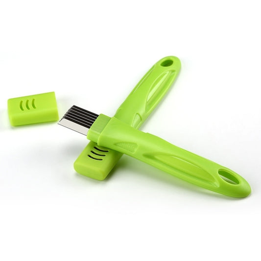 Kitchen Tool Manual Stainless Steel Filate Circle Shape Green Onion Slicer - Cutter & Peeler by buy2fix | Online Shopping UK | buy2fix