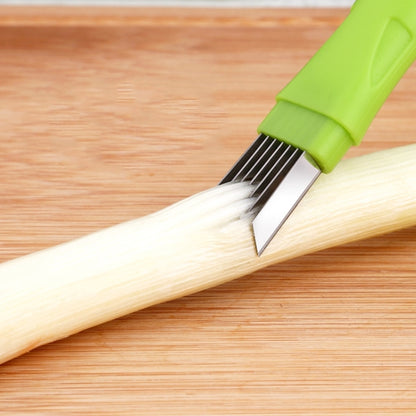 Kitchen Tool Manual Stainless Steel Filate Circle Shape Green Onion Slicer - Cutter & Peeler by buy2fix | Online Shopping UK | buy2fix