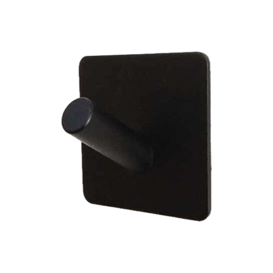 Stainless Steel Black Oblique Hook Bathroom Non-perforated Coat Rack - Hook by buy2fix | Online Shopping UK | buy2fix