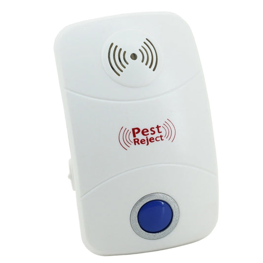 Electronic Ultrasonic Mosquito Rat Pest Control Repeller with LED Light, UK Plug, AC90V-250V(White) - Repellents by buy2fix | Online Shopping UK | buy2fix