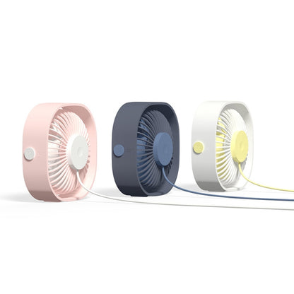 360 Degree Rotation Wind 3 Speeds Mini USB Desktop Fan (Pink) by buy2fix