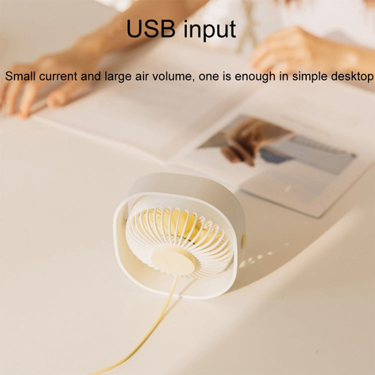 360 Degree Rotation Wind 3 Speeds Mini USB Desktop Fan (Pink) by buy2fix