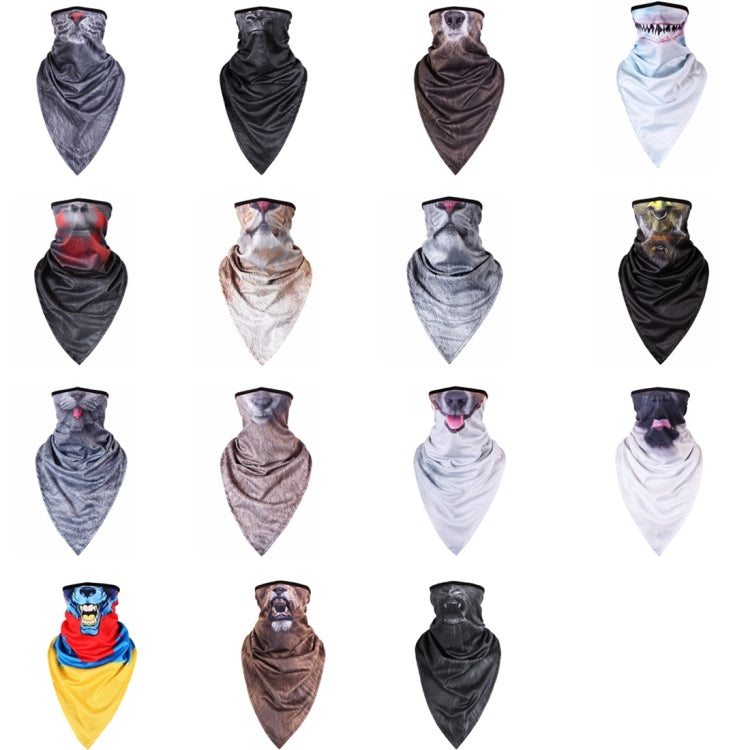 Multifunction Outdoor Windproof Triangle Towel Animal Mask Hood by buy2fix