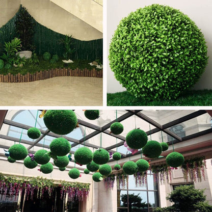 Artificial Aglaia Odorata Plant Ball Topiary Wedding Event Home Outdoor Decoration Hanging Ornament, Diameter: 4.7 inch - Decorative Flowers & Wreaths by buy2fix | Online Shopping UK | buy2fix