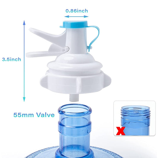 PP Water Bottle Faucet Dispenser Valve for 55mm Crown Top Bottle with Dustproof Cover - Faucets & Accessories by buy2fix | Online Shopping UK | buy2fix