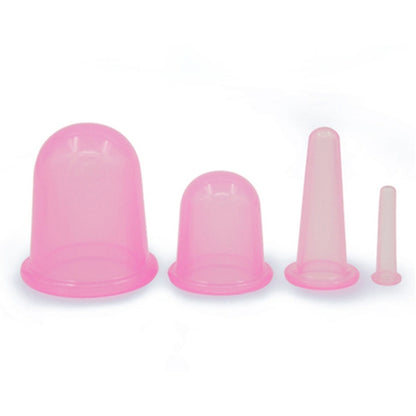 4 in 1 Health Care Body Massage Vacuum Silicone Cupping Cups,Random Color Delivery - Cupping & Moxibustion by buy2fix | Online Shopping UK | buy2fix