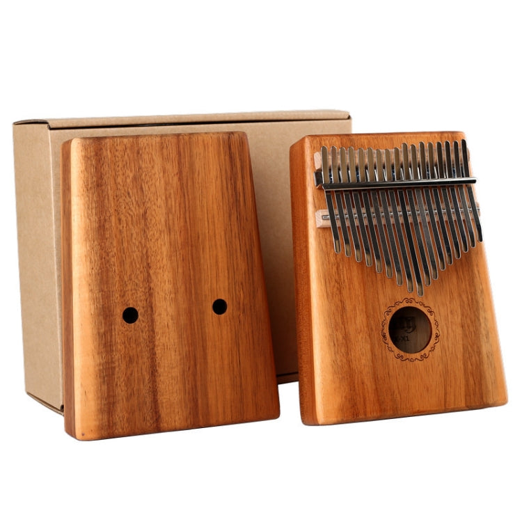 17-tone Acacia Wood Single Kalimba Thumb Piano Kalimba Finger Piano by buy2fix