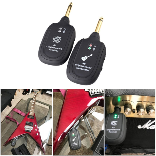 Guitar Wireless Transmitter Receiver A8 Electric Guitar Wireless Connection System Pickups by buy2fix