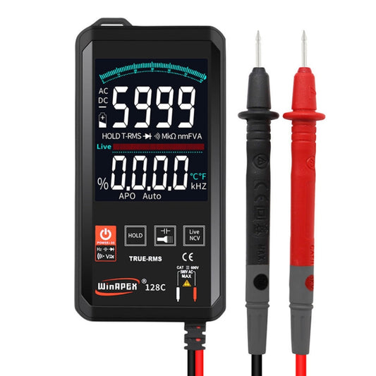 HY128C Color Screen Ultra-thin Touch Smart Digital Multimeter Fully Automatic High Precision True Effective Value Multimeter - Digital Multimeter by buy2fix | Online Shopping UK | buy2fix