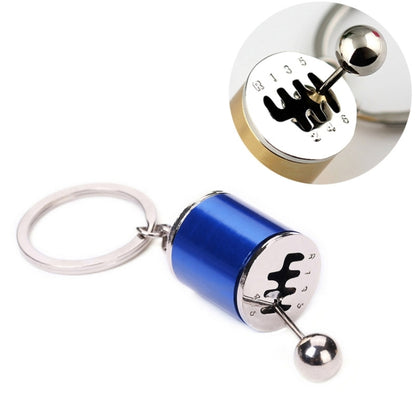 Six-speed Manual Shift Gear Keychain Key Ring Holder(Blue) by buy2fix