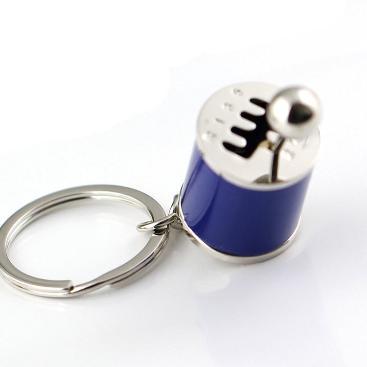 Six-speed Manual Shift Gear Keychain Key Ring Holder(Blue) by buy2fix