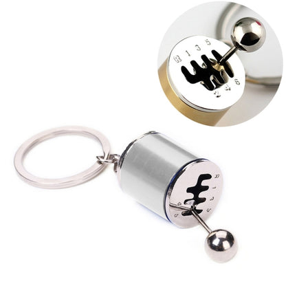 Six-speed Manual Shift Gear Keychain Key Ring Holder(Silver) by buy2fix